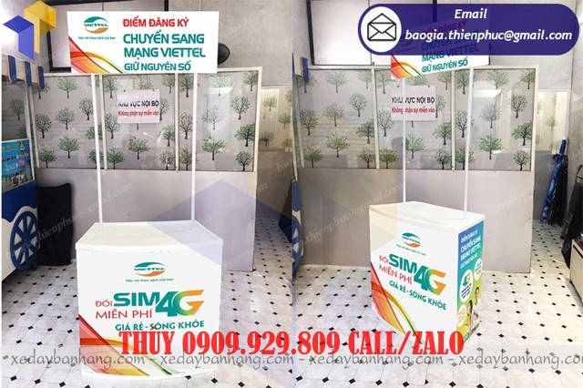 đặt làm booth nhựa