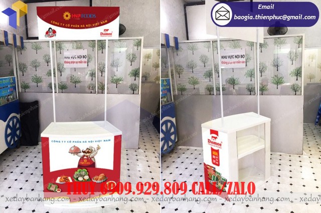 booth nhựa bán hàng