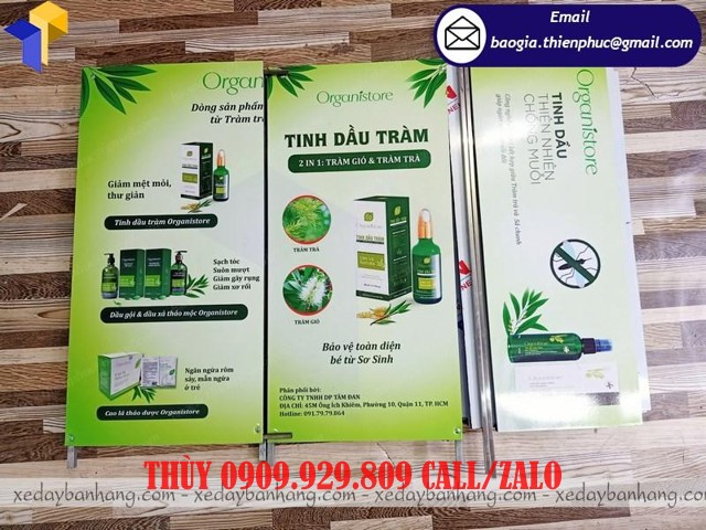 booth sắt siêu thị