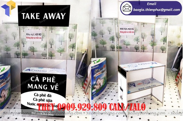 quầy lắp ráp bán cà phê
