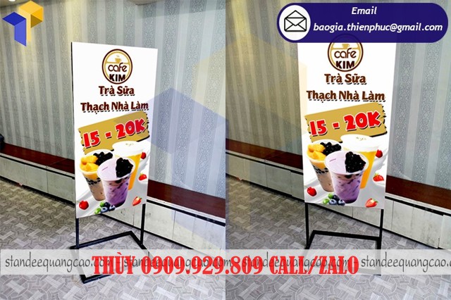 khung standee hai mặt