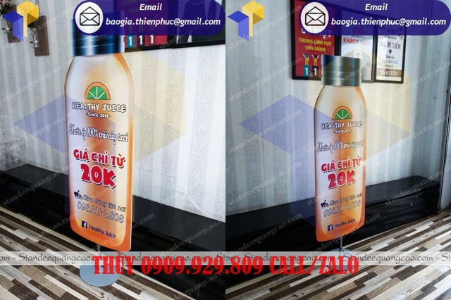 standee hình ly cà phê