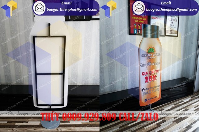 standee hình ly trà sữa 