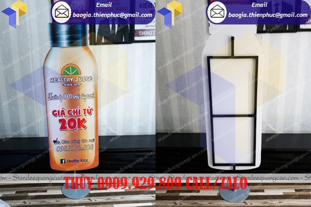 thiết kế hình chai trà sữa