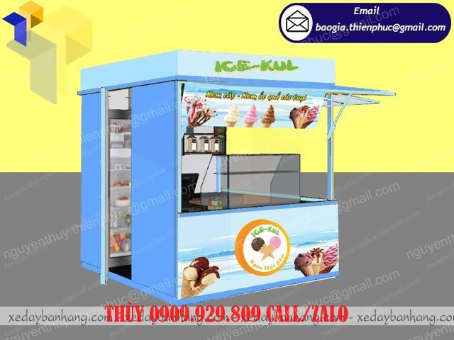 ki ốt bán kem ống