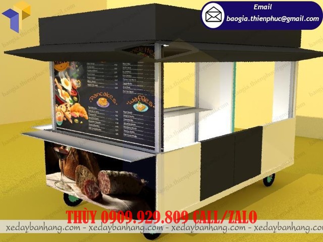 thi công kiot bán bánh ngọt