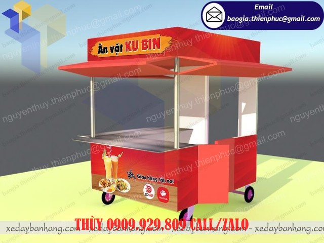 ki ốt bán xiên que sinh tố