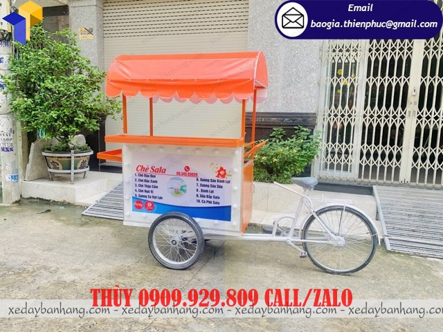 thiết kế xe đạp bán chè