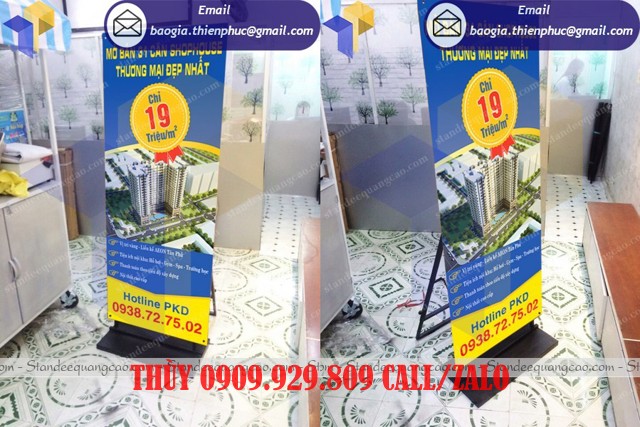 standee khung sắt lắp ráp
