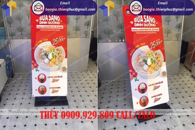 standee lắp ráp chịu gió