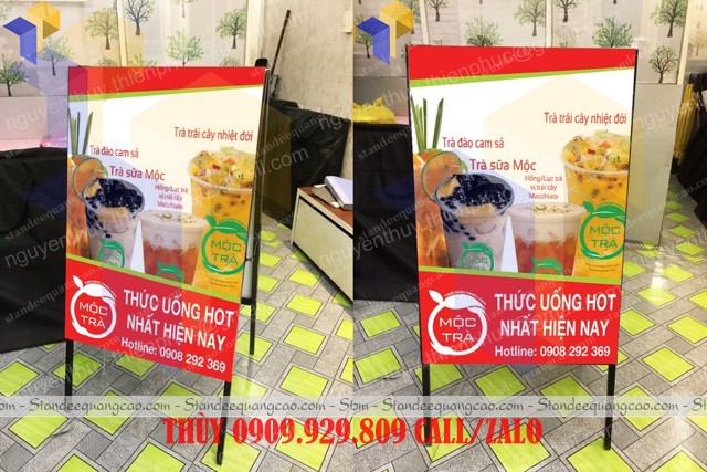 khung standee chữ a hai mặt
