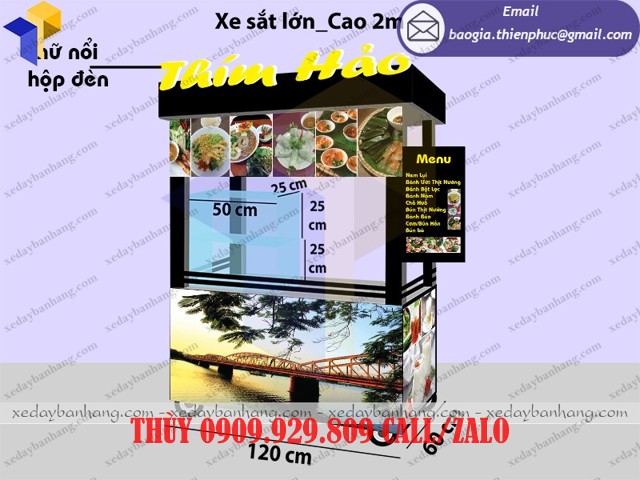 xe đồ ăn vặt