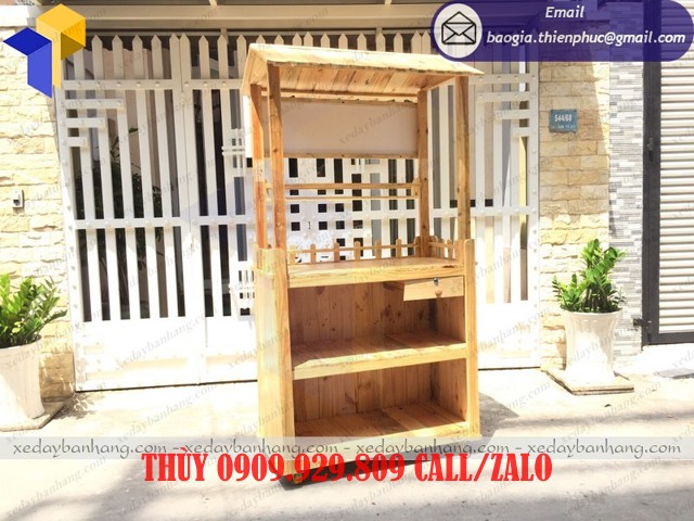 đóng tủ gỗ bán nước ép