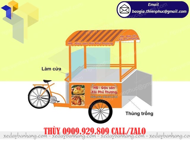 thiết kế xe bán xôi