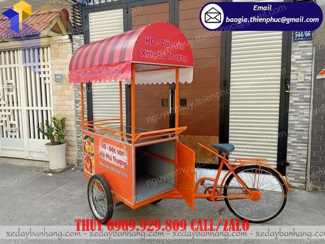 xe đạp bán xôi lưu động