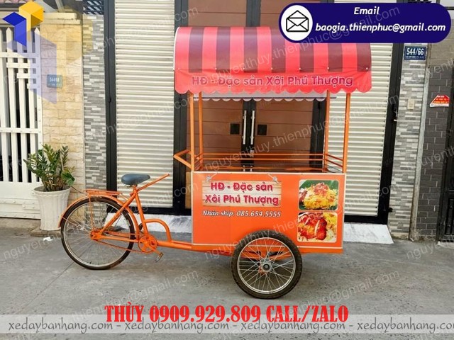 xe đạp bán xôi xéo
