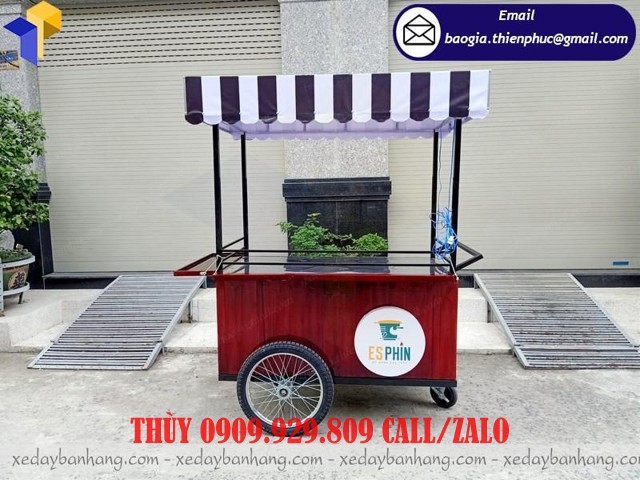 xe đạp bán cà phê mang đi
