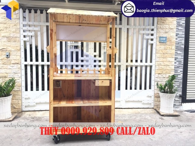 giá xe gỗ bán trà bí đao 