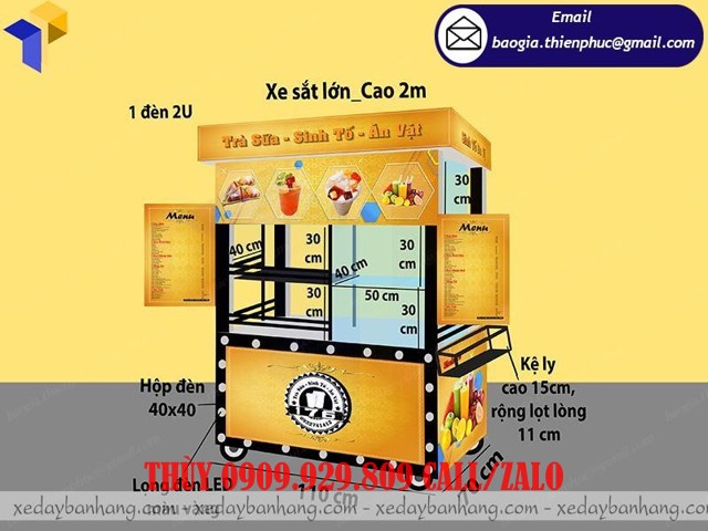 địa điểm đóng xe trà sữa ăn vặt