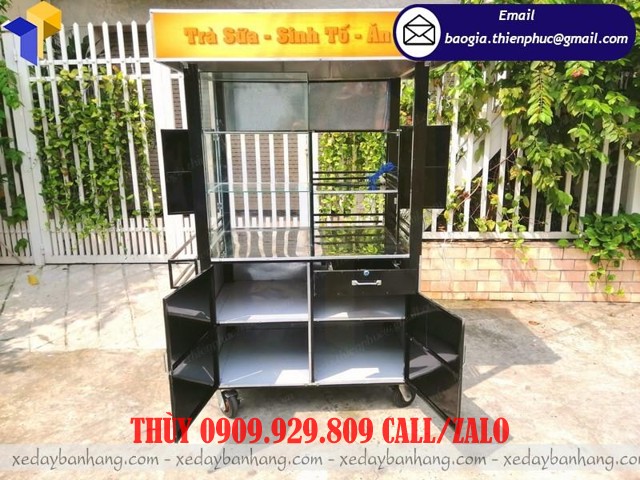 giá tủ bán trà sữa ăn vặt