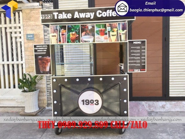xe bán cà phê take away