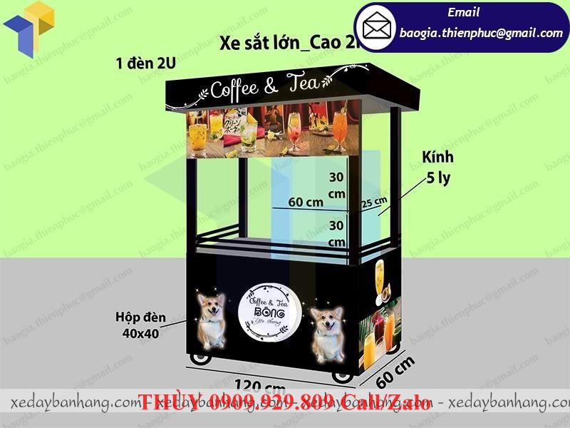 xưởng đóng tủ bán cà phê pha máy