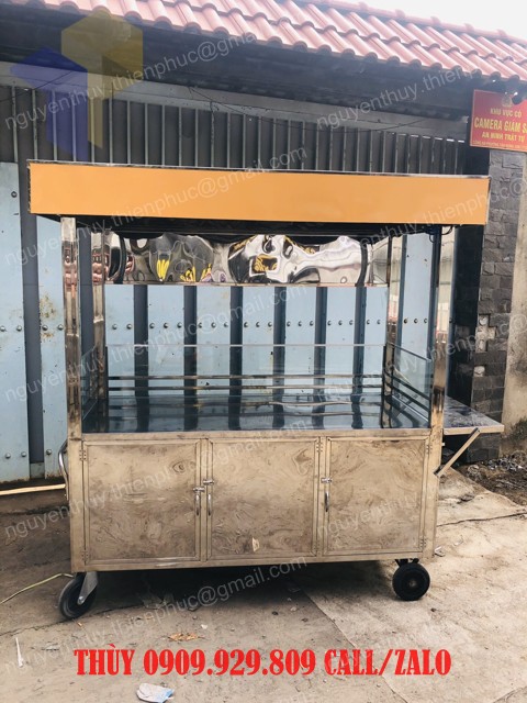 tủ inox bán đồ ăn vặt