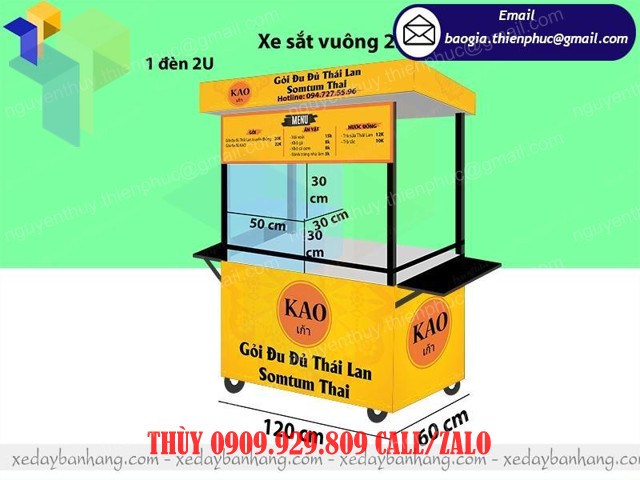 thiết kế xe bán thức ăn