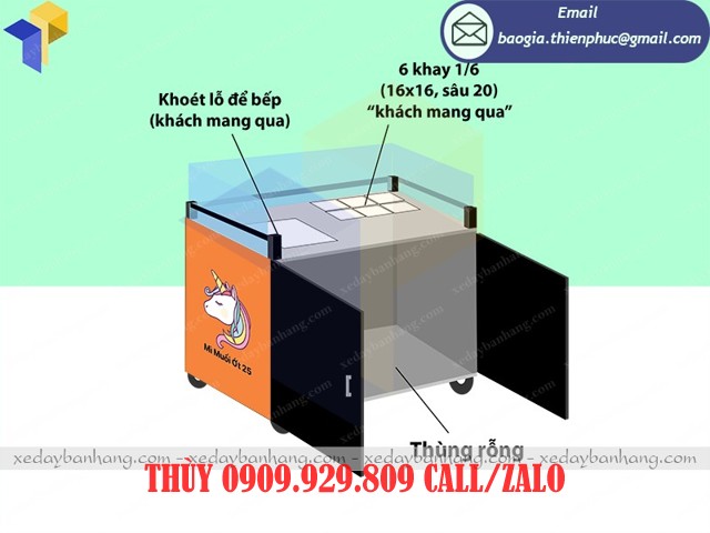 đóng xe hủ tíu