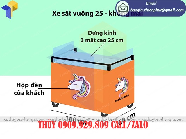 thiết kế xe bán hủ tíu