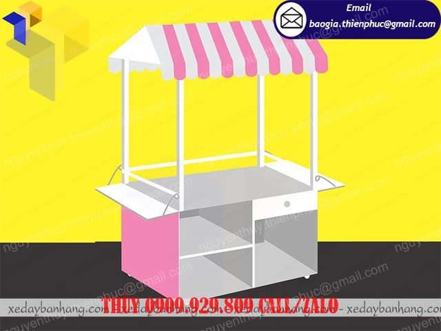 quầy trà sữa bằng sắt