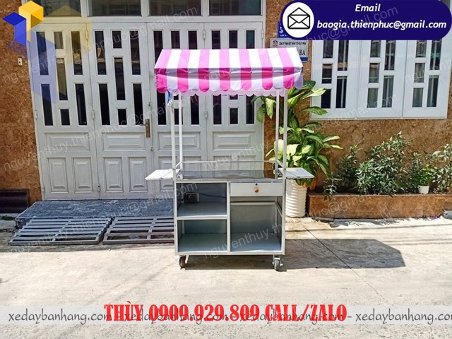 tủ trà sữa mái bạt