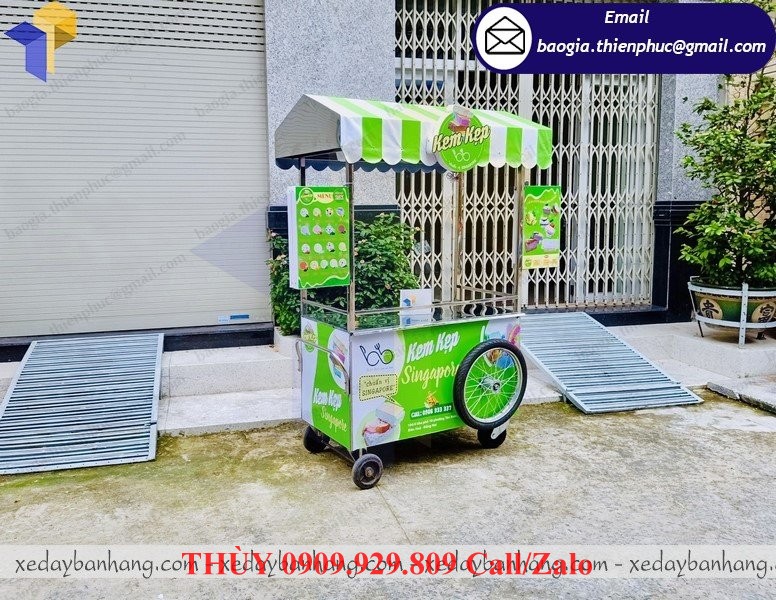 mua xe inox bán kem ở đâu