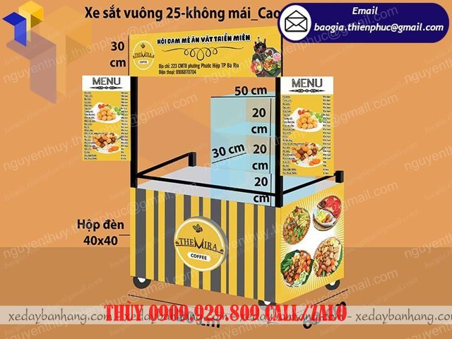 quầy bán đồ ăn vặt đẹp