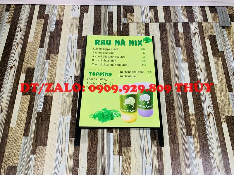biển quảng cáo ngoài trời chân xếp mini nhỏ gọn