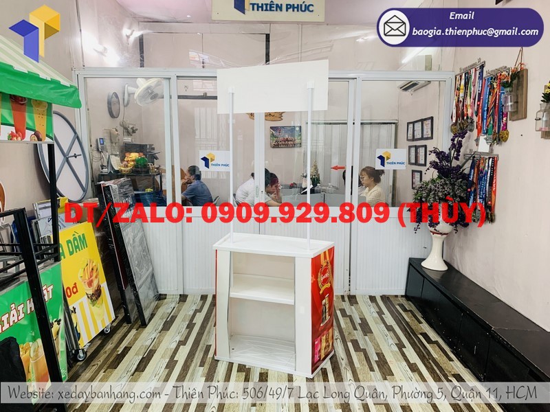 Booth nhựa mini bán hàng lắp ráp di động