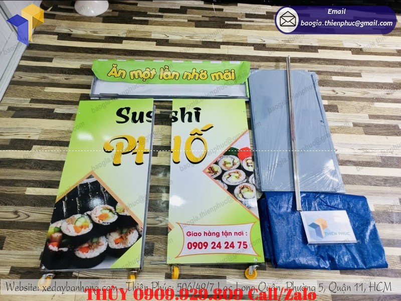giá xe lắp ráp bán sushi cuộn hàn quốc