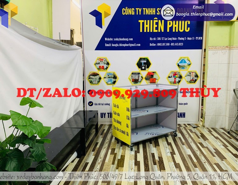 Quầy cà phê take away xếp gọn đẹp