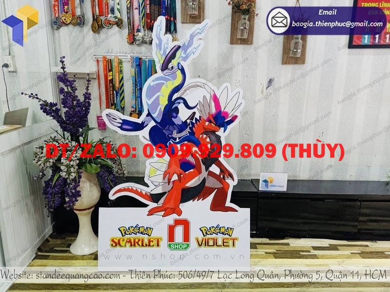 standee mô hình nhân vật hoạt hình đẹp