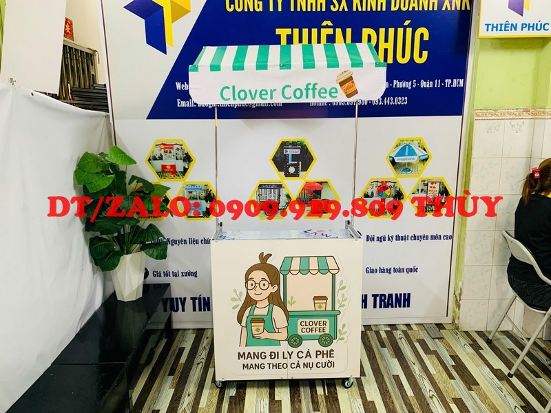 xe bán café gấp gọn take away
