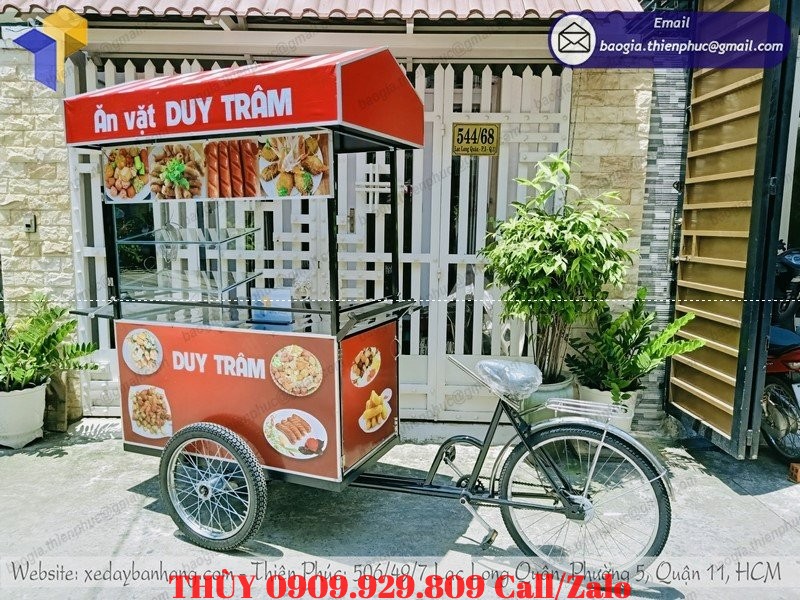 xe đạp lưu động bán thức ăn vặt giá bao nhiêu